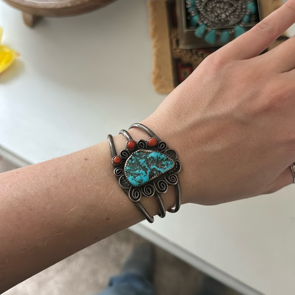 Turquoise & Spiny Cuff